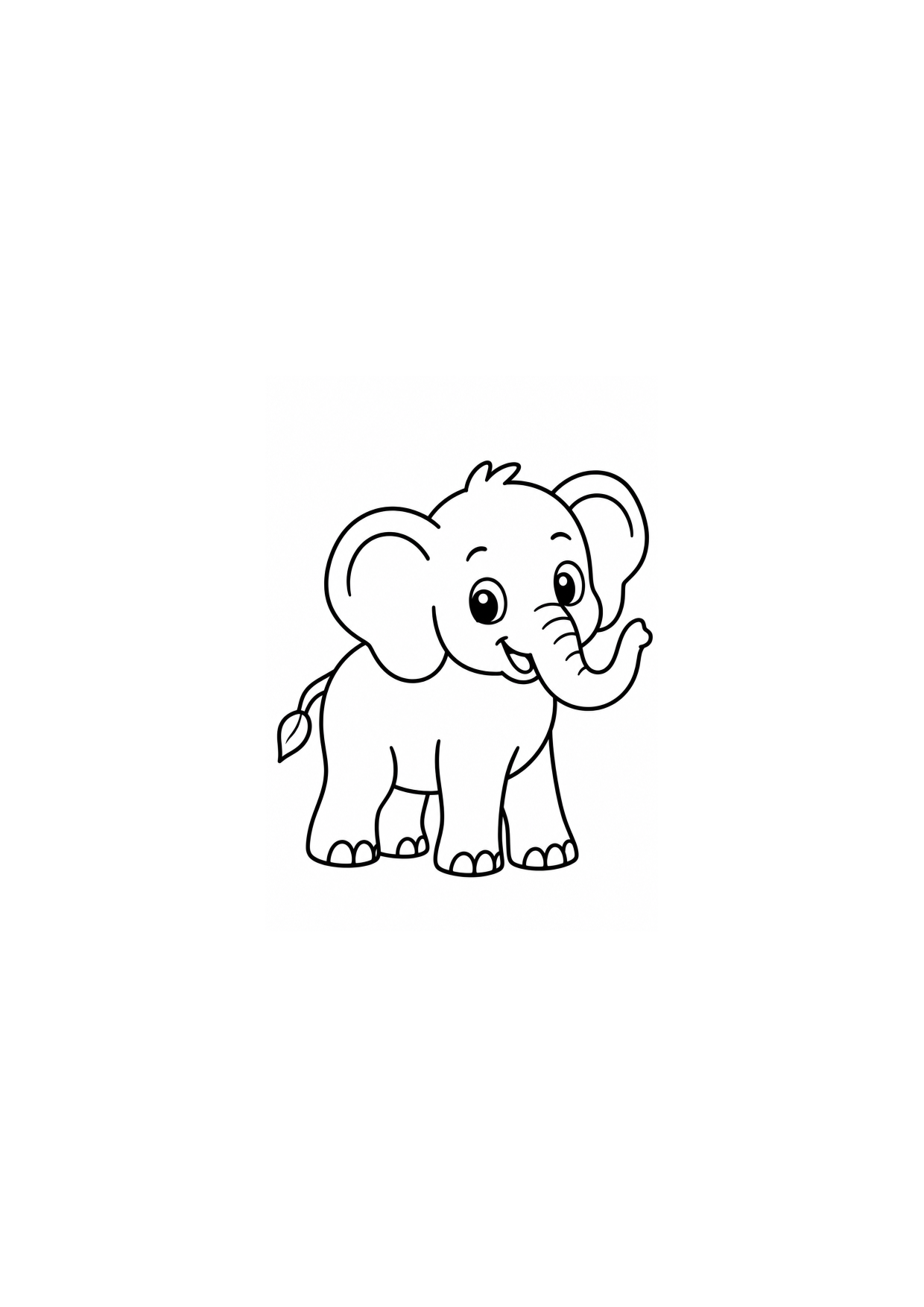Animal Elephant coloring page