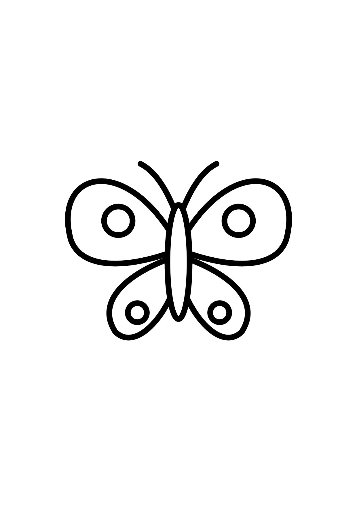 Butterfly Wings bugs and birds coloring page
