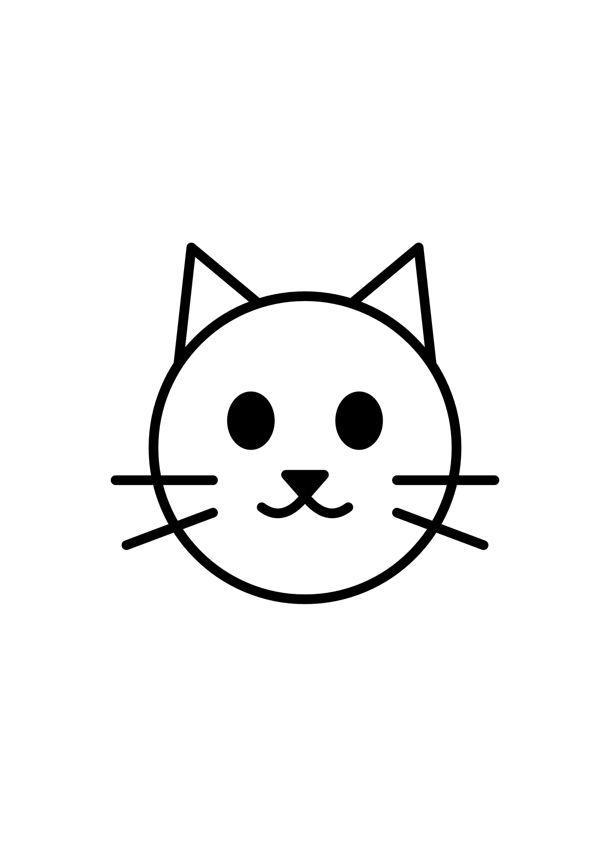 Sleepy Cat pet coloring page