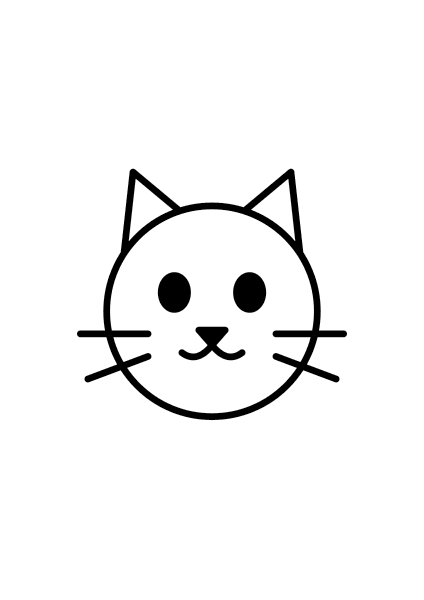 Sleepy Cat pet coloring page