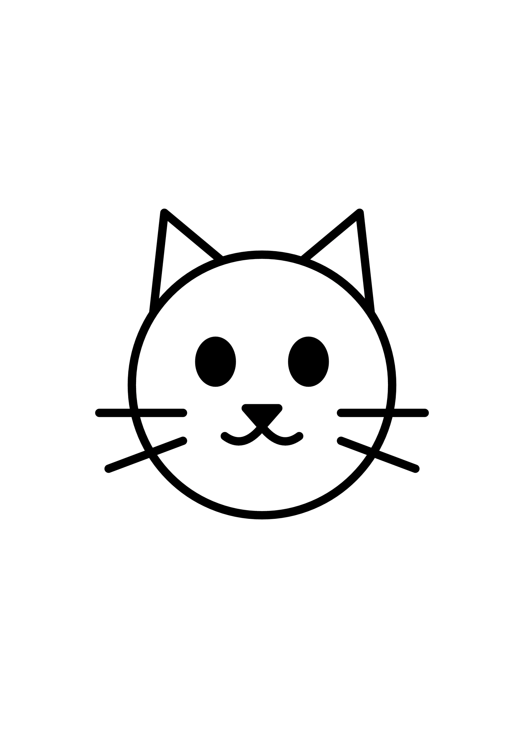 Sleepy Cat pet coloring page